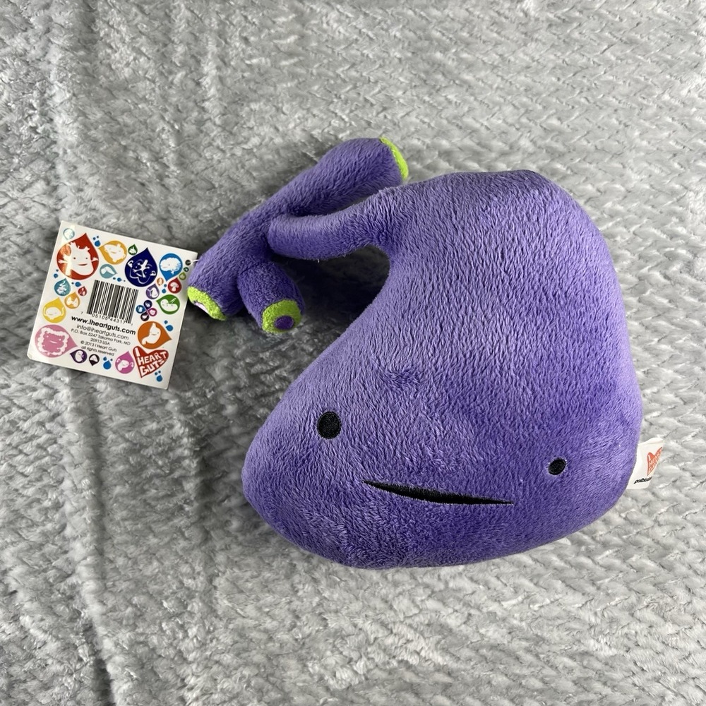 I Heart Guts Gallbladder Plush 2013 Stuffed Organ Toy w Hang Tag Gall Me Crazy